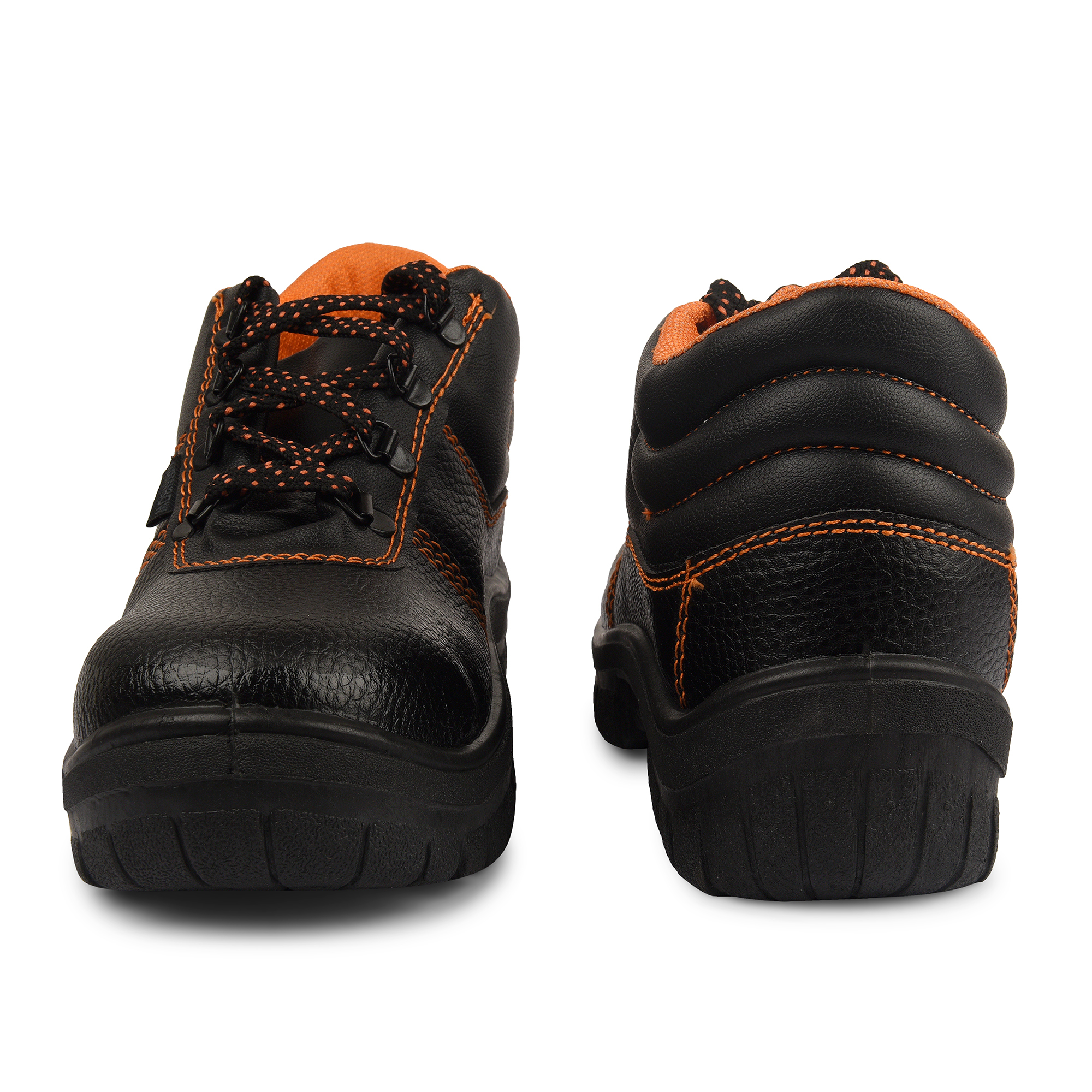 Rainbow High Ankle Safety Shoe - Synthetic Leather, Sizes 5 To 11 | Slip, Oil & Acid Resistant, Broad Steel Toe Cap, Anti-odour Insole