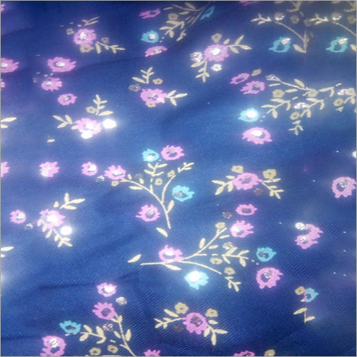 Light In Weight Polyester Flower Print Crepe Fabric