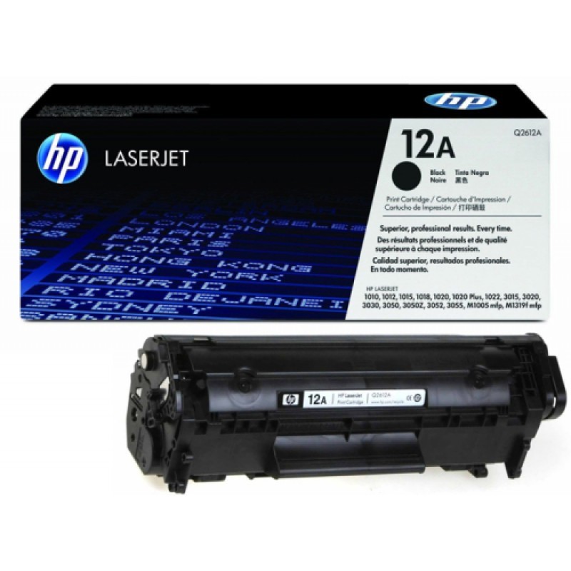 Hp 12a Black Laserjet Toner Cartridge Q2612a