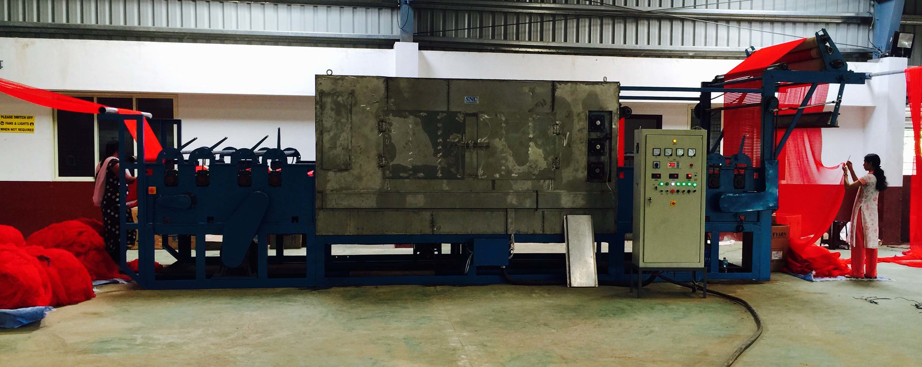 Black And Blue Length Way Stretch Machine Rd1800