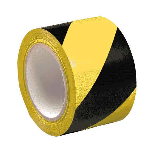 Zebra Crossing Tape - Adhesive Tape 0.4-1.2mm, Yellow & Black Color, Single-Sided Pressure Sensitive | Non-Slip Safety Marking for Pedestrian Pathways
