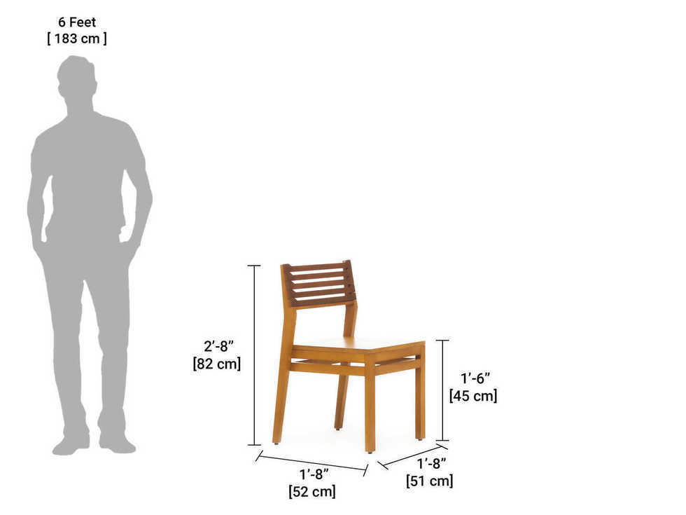Dining Table Set - Solid Wood, 100x160x82 Cm | Dual Tone Finish, 6 Seater, Easy To Clean, Durable, Eco-friendly Design