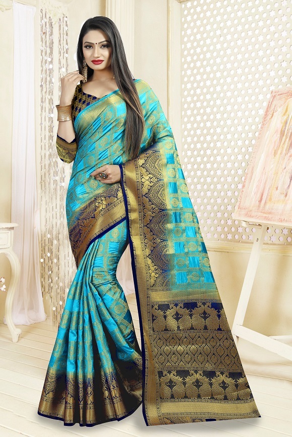 6 Fancy Art Silk Saree