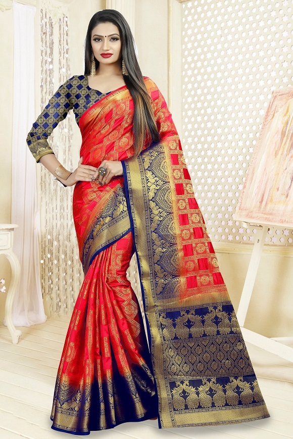 6 Fancy Art Silk Saree