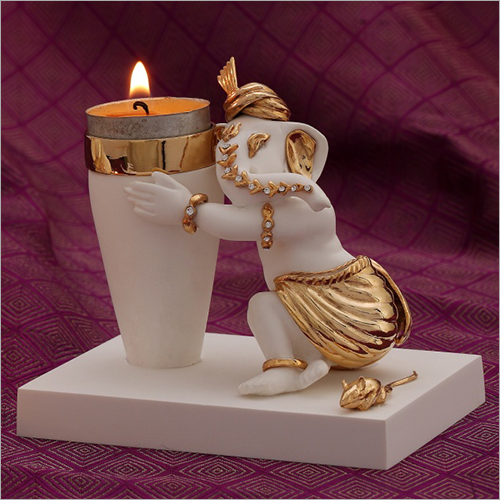 Light Weight Home Decorative Resin Ganesh Statue