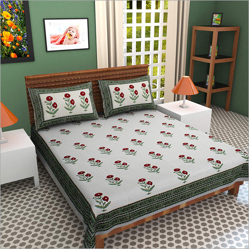 Available In Different Color Queen Size Cotton Double Bed Sheet