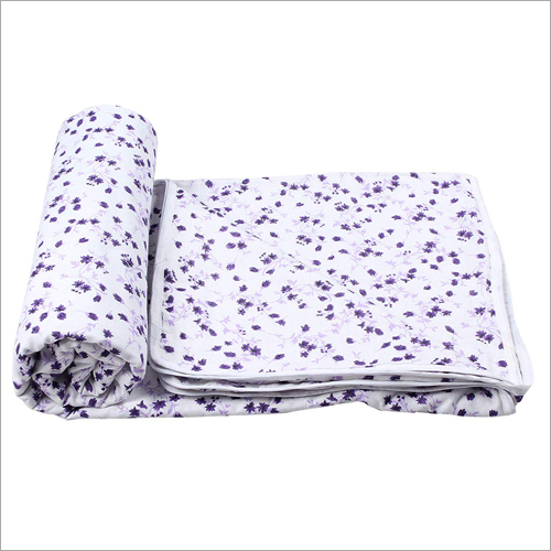 Reversible Pure Cotton AC Single Blanket - 100% Cotton, Full Size, Multicolor | Printed Design Ideal for Home and Hotel Use