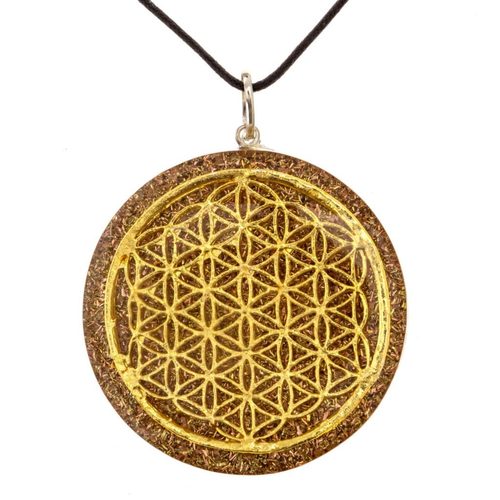 Orgone Metatron Pendant - 50 MM | Charm Pendant with Onyx & Crystal, 7 Chakra Stones, Perfect Gift for Weddings, Parties, and All Occasions