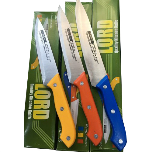 Steel Kitchen Knife Set - Steel & Plastic Material, Available in All Sizes | Durable, Corrosion Resistant, Kitchen Essential