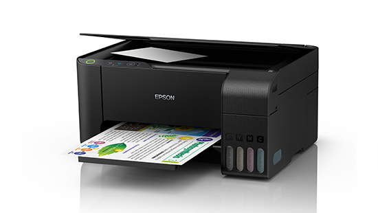 Black Epson Ecotank L3110 Multifunction Printer