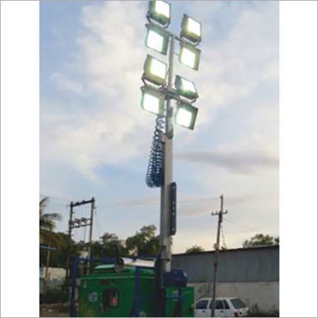 Silver Mobile Tower Light