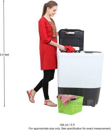 Grey Whirlpool 6.2 Kg Semi-automatic Top Loading Washing Machine