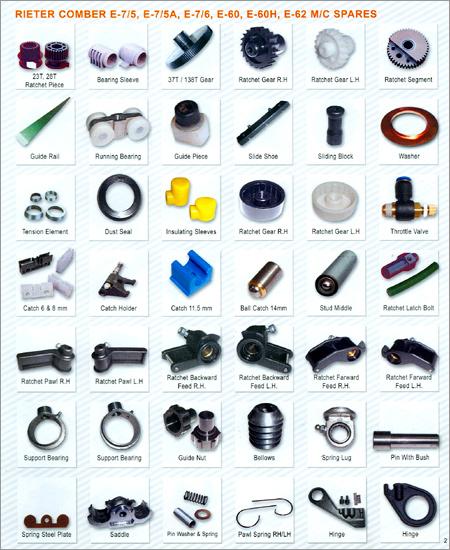 Rieter Comber के स्पेयर्स