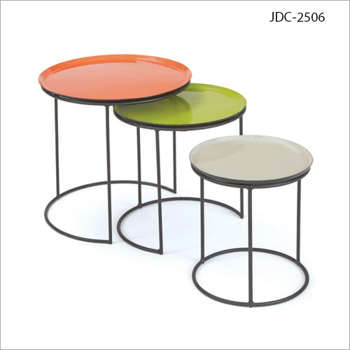 Jai Design Company Wrought Iron Nesting Table