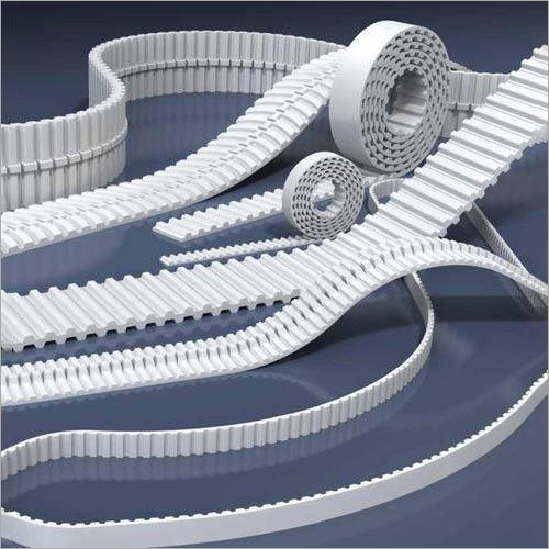 Timing Belt - PU and Rubber, Customized Size, White Color | Industrial Use, Easy to Install, High Temperature Resistance