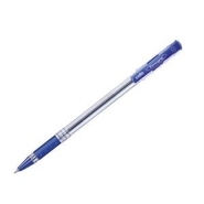 Cell Fine Grip - 0.7mm Nickle Silver Metal Clip, Transparent Barrel & Cap, Elasto Grip For Pressure Free Writing, Solid Plastic Matching Ink Colour
