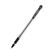 Cell Fine Grip - 0.7mm Nickle Silver Metal Clip, Transparent Barrel & Cap, Elasto Grip For Pressure Free Writing, Solid Plastic Matching Ink Colour