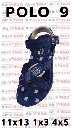 Men's Sandal - Synthetic Material, Size 11x13, Blue Color | EVA Sole with Buckle Closure