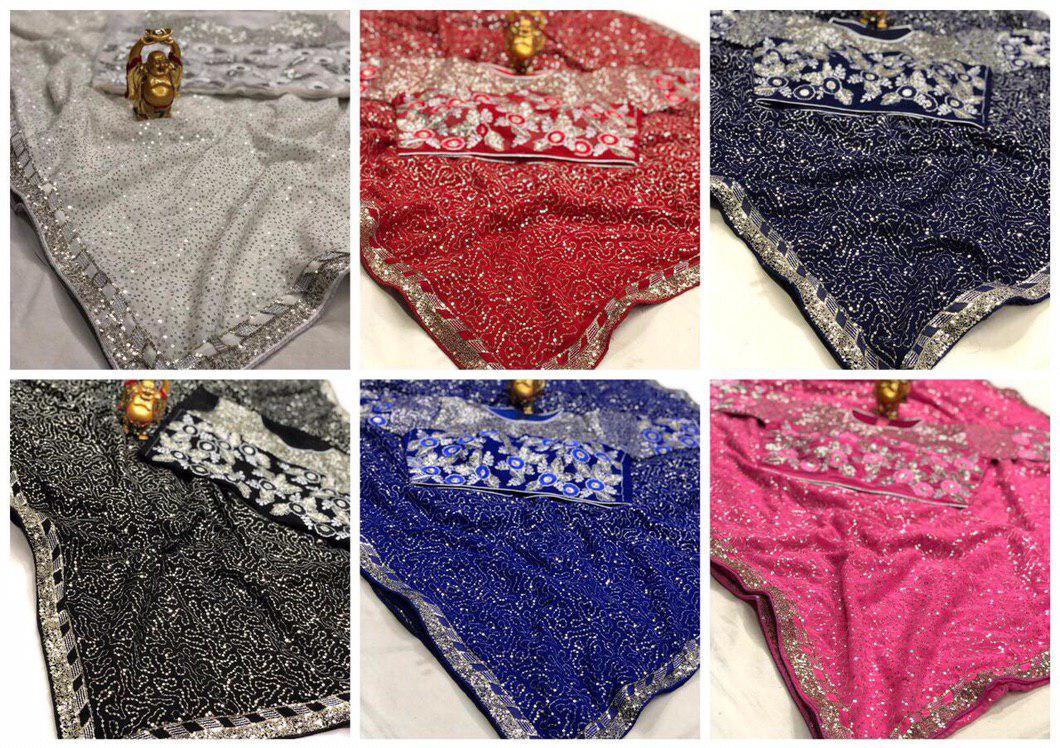 Multy Georgette Saree