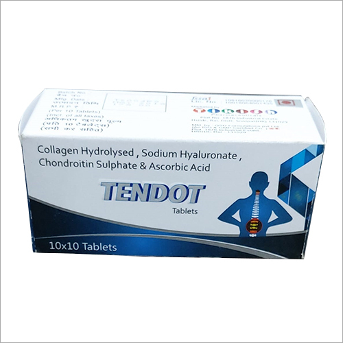 कोलेजन हाइड्रोलाइज्ड सोडियम हाइलूरोनेट चोंड्रोइटिन सल्फेट और एस्कॉर्बिक एसिड टैबलेट