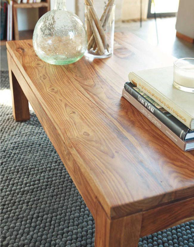 Avi Art And Crafts Solid Wood Center Coffee Table Spruce
