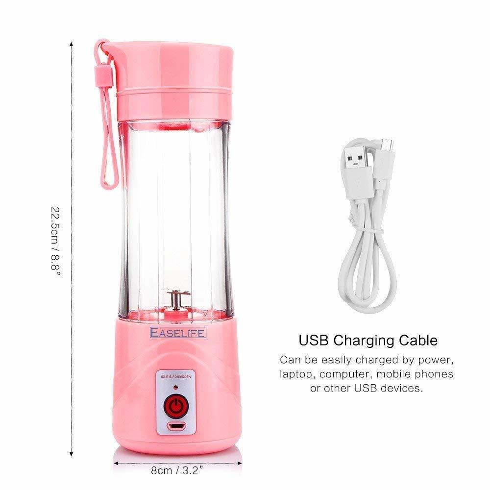 Multicolour Ezzi Deals Classic Portable Usb Rechargeable Hand 1 Juicer Mixer Grinder