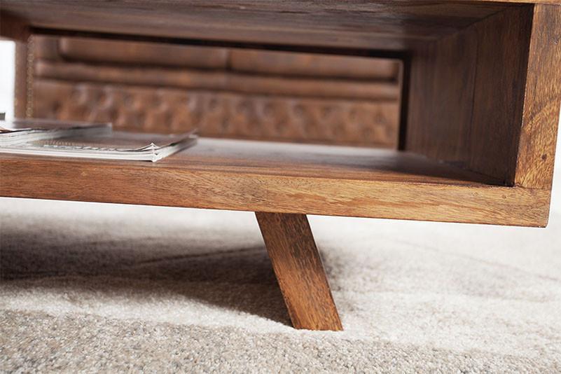 Solid Wood Center Coffee Table Elorian No Assembly Required