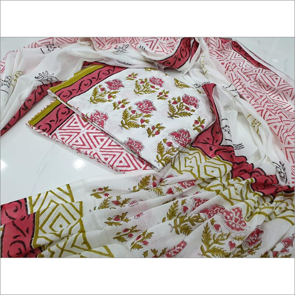 Block Print Suits - Cotton, Sizes S To Xxl | Breathable, Cool Dry, Quick Dry, All Season