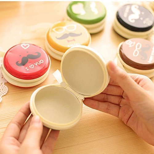 Men's And Women's Plastic Earphones Pendrive Earrings Small Storage Pouch Bag (Multicolour) - Compact Design, Hanging Hook, Clear Partitioned Pockets, Detachable Extra Pocket