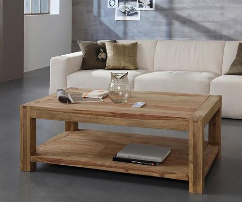 Solid Wood Center Coffee Table - 50x100x40 cm, Rosewood with Modern Design | Durable, Easy to Clean, No Assembly Required