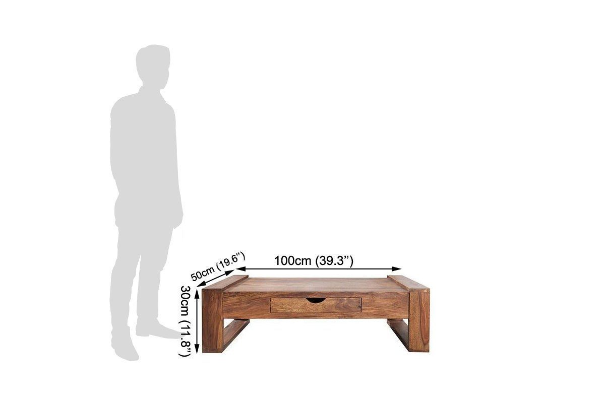 Avi Art And Crafts Solid Wood Center Coffee Table With Drawer Siphon