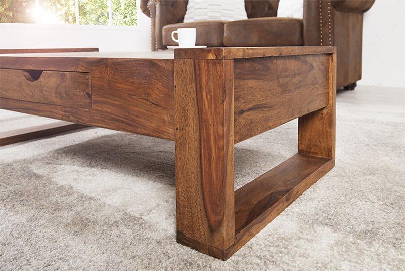 Avi Art And Crafts Solid Wood Center Coffee Table With Drawer Siphon