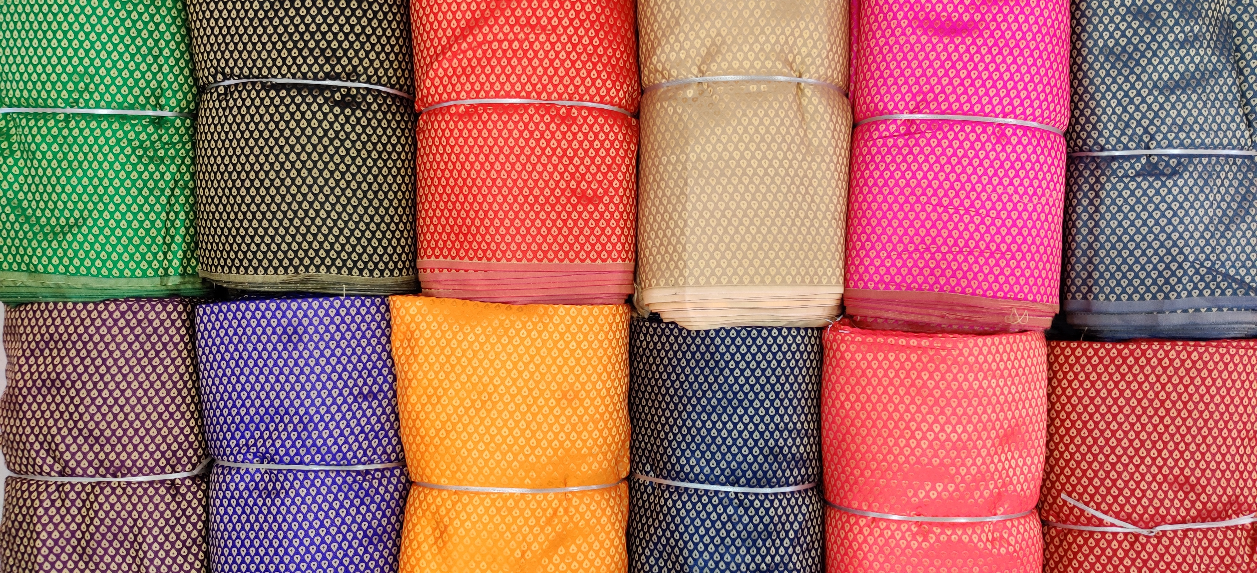 Silicon Jacquard - Light Weight, Stretchable, Tear-resistant Fabric | Quick Dry, Warm, Washable With Embroidered Pattern