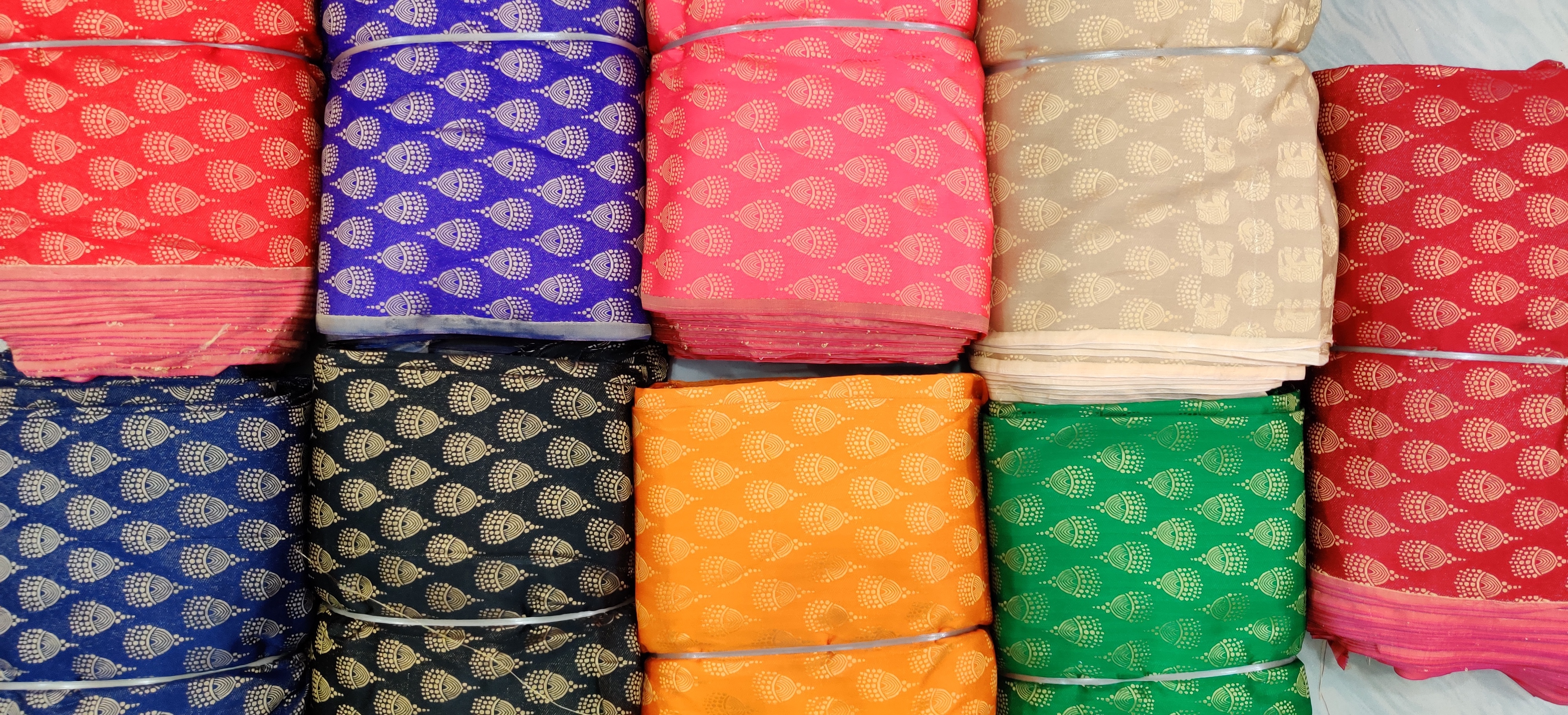 Silicon Jacquard - Light Weight, Stretchable, Tear-resistant Fabric | Quick Dry, Warm, Washable With Embroidered Pattern