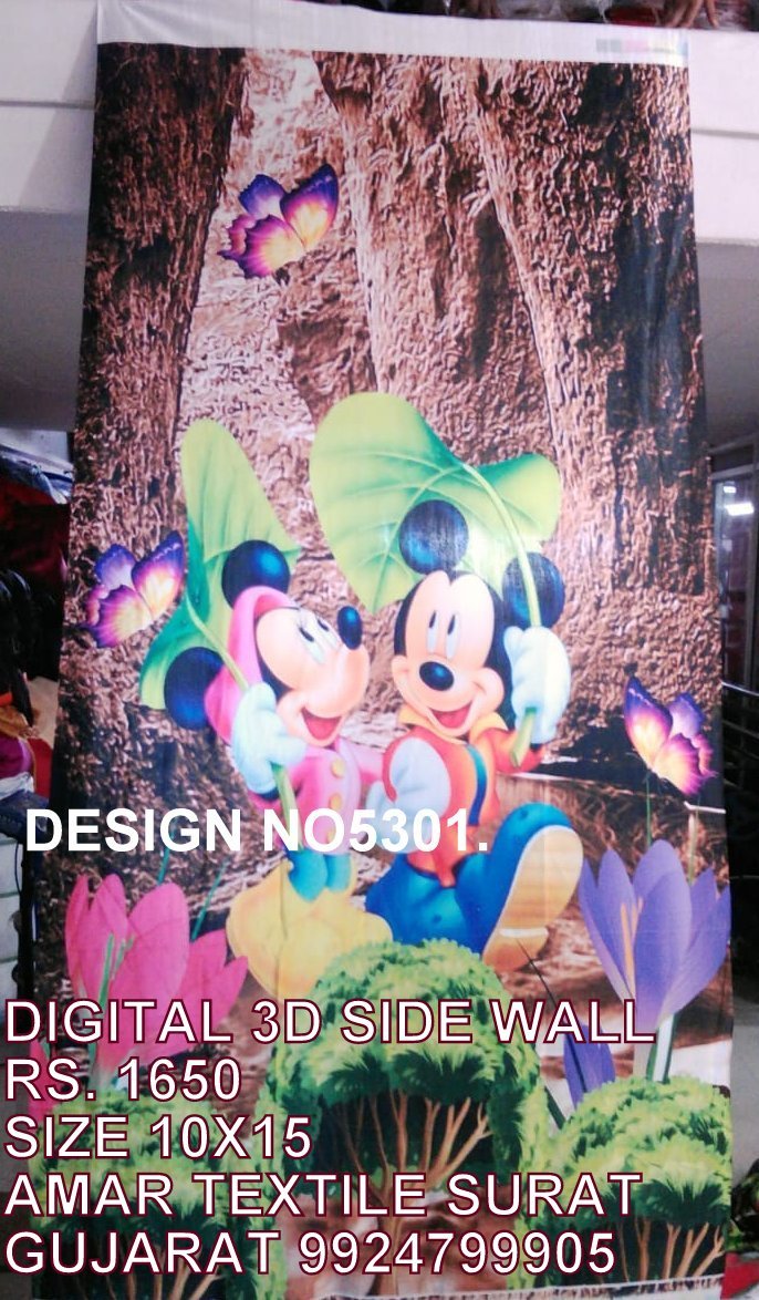 Digital Print - Bleached Soft Fabric | Uv-proof, Tear-resistant, Waterproof, Stain & Wrinkle Resistant, Quick Dry, Fire Proof, Light Weight