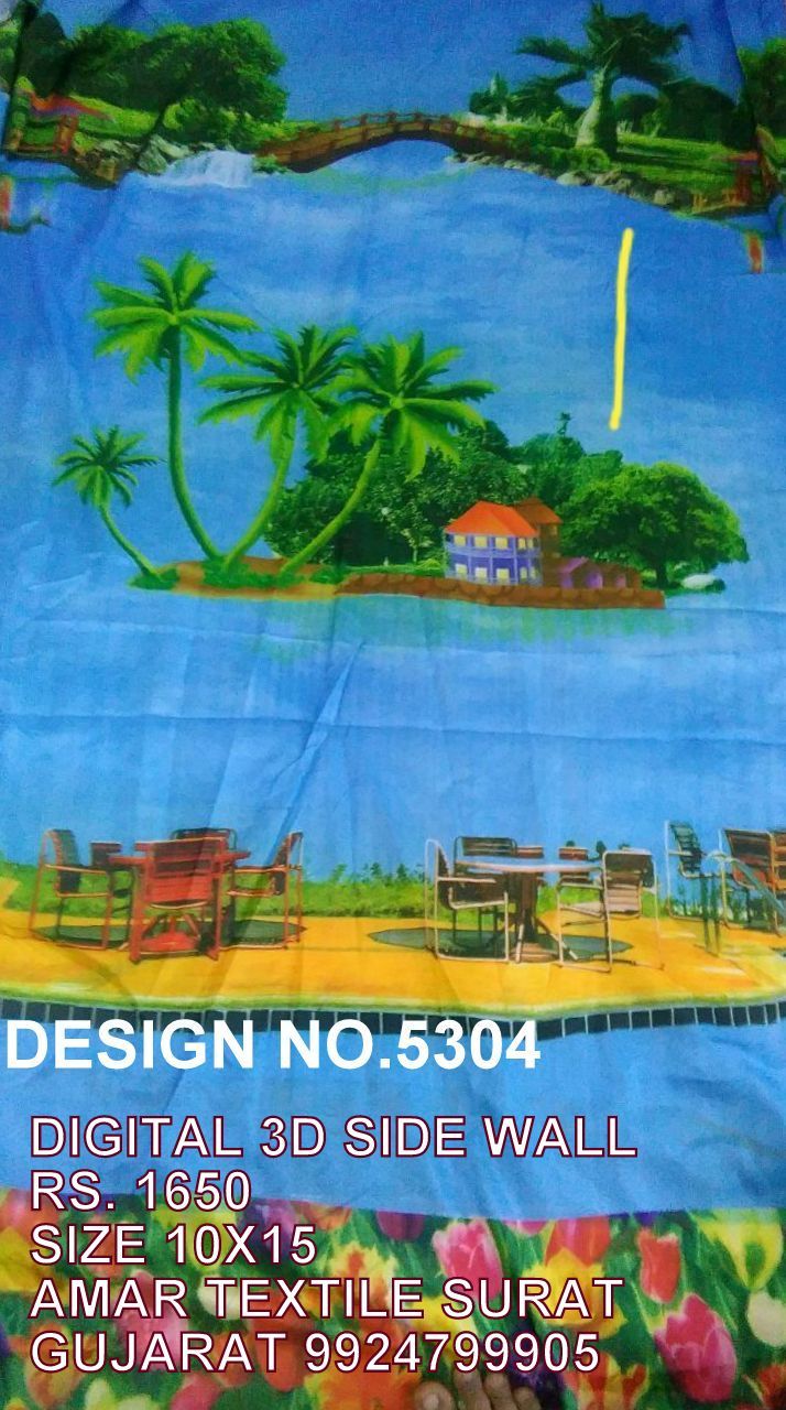 Digital Print - Bleached Soft Fabric | Uv-proof, Tear-resistant, Waterproof, Stain & Wrinkle Resistant, Quick Dry, Fire Proof, Light Weight
