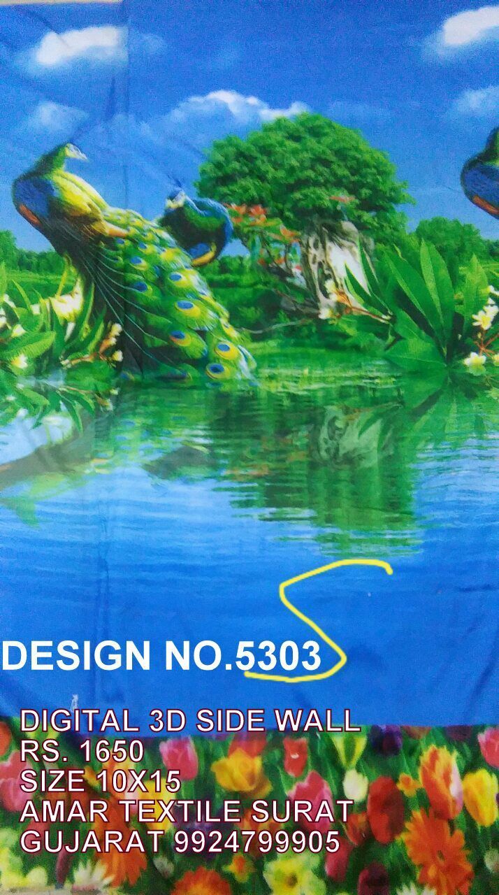 Digital Print - Bleached Soft Fabric | Uv-proof, Tear-resistant, Waterproof, Stain & Wrinkle Resistant, Quick Dry, Fire Proof, Light Weight