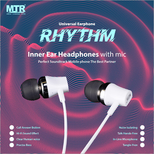 Universal Earphones Body Material: Rubber & Plastic