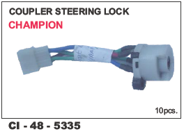 Coupler Steering Lock CHAMPION - Durable Alloy Material, Designed for 3-Wheeler Vehicles | Warranty Included, Enhanced Steering Security