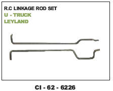 R.C Linkage Rod Set U TRUCK LEYLAND (cinew) - Durable Metal, Compatible with 4 Wheeler Vehicles | Warranty Included for Peace of Mind