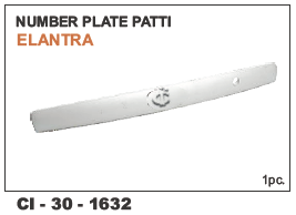 Number Plate Patti ELANTRA - Durable Material, Designed for 4 Wheeler Vehicles | Warranty Included, Premium Fit for Enhanced Vehicle Identity