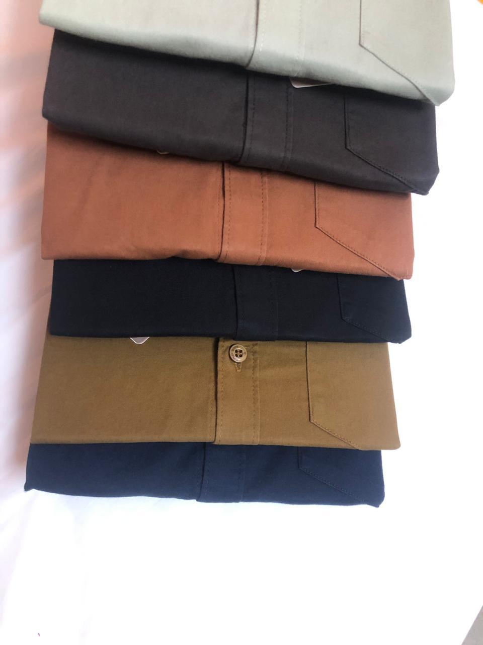 Plain Shirt - Cotton, Sizes M, L, Xl, 2xl, Light Green, Classic Collar, Full Sleeves, Plaid Pattern - Ideal For Rainy Season, Male Fashion