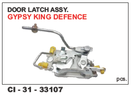 Door Latch Assy GYPSY KING DEFENCE - Durable Alloy Composition | 4-Wheeler Compatibility, Warranty Included
