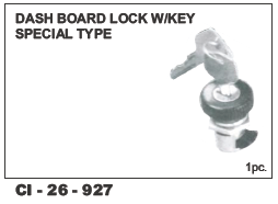 Dash Board Lock w/keys Special Type - Vehicle Type: 4 Wheeler, Warranty Included | Enhanced Security and Key Accessibility Features