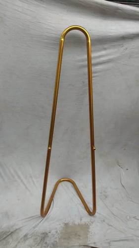 Brass Finish Standee - Stainless Steel Grade 201/304, 10kg Weight | Corrosion Resistant, High Quality Display Solution