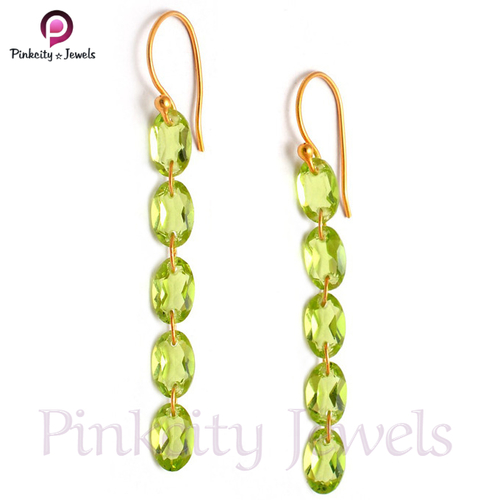 पेरिडॉट जेमस्टोन 925 सिल्वर ईयररिंग जेंडर: महिलाएं