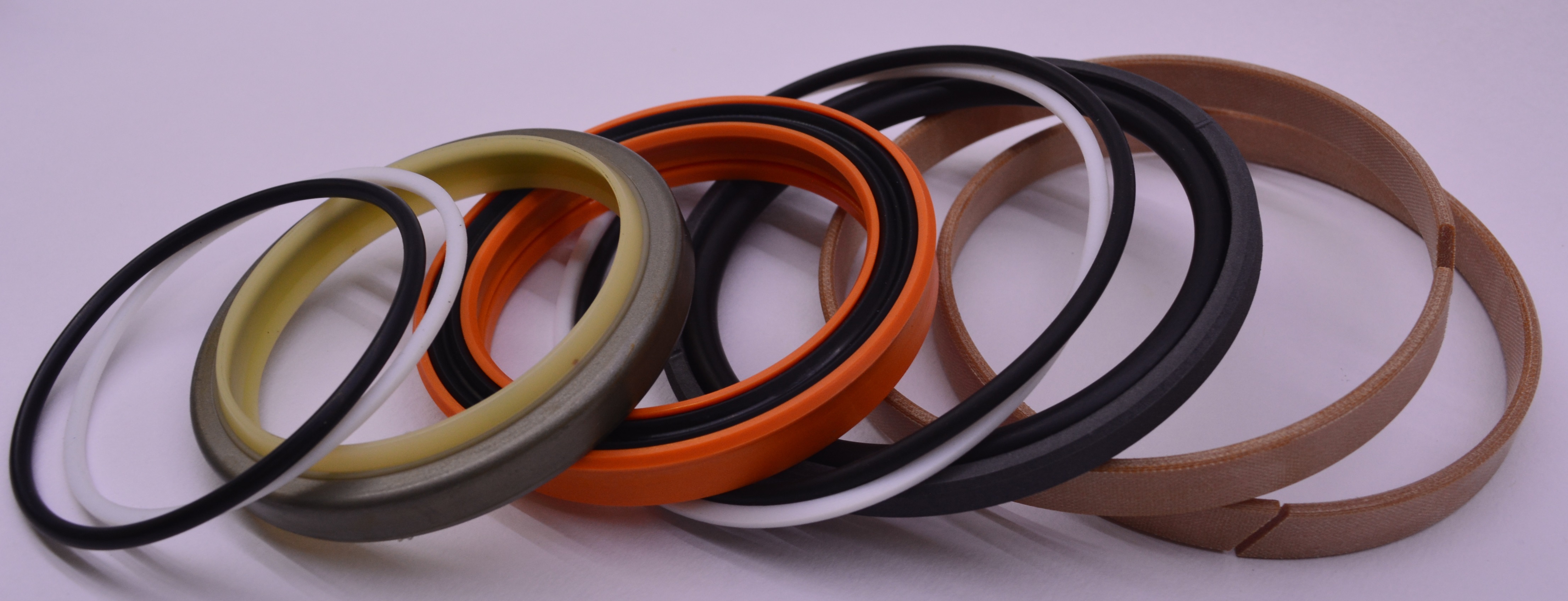 Jcb Seal Kit - Nbr + Fabric Material, Standard Size, Multicolor Design - Hydraulic Applications, Temperature Range 100-220â°c, Customizable Options