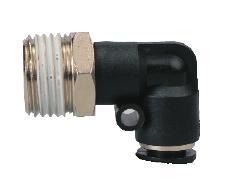 8 Mm Push To Connect Jpl Elbow For Pneumatic Connections - Color: Black