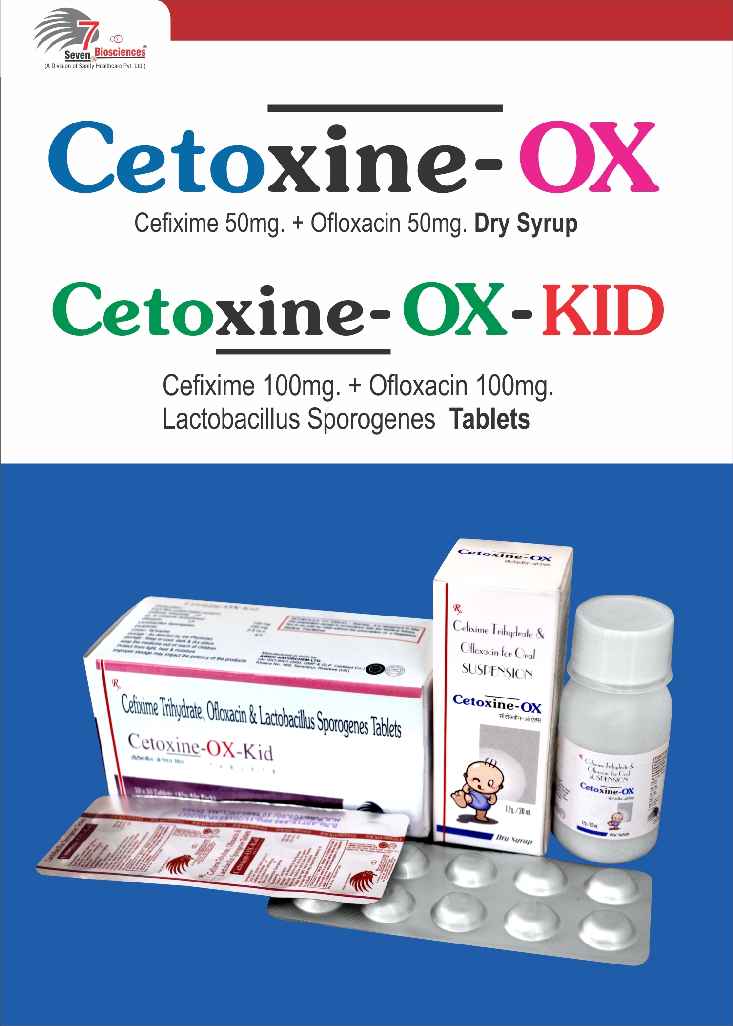 Cefixime Trihydrate + Ofloxacin + Lactic Acid Bacillus 60