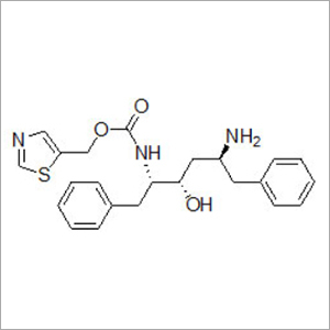 (2S,3S,5S)-5-अमीनो-2-(N-(5-थियाजोलिल)मीथॉक्सिकार्बोनिल) अमीनो)-1,6-डायफेनिल-3-हाइड्रॉक्सिहेक्सान